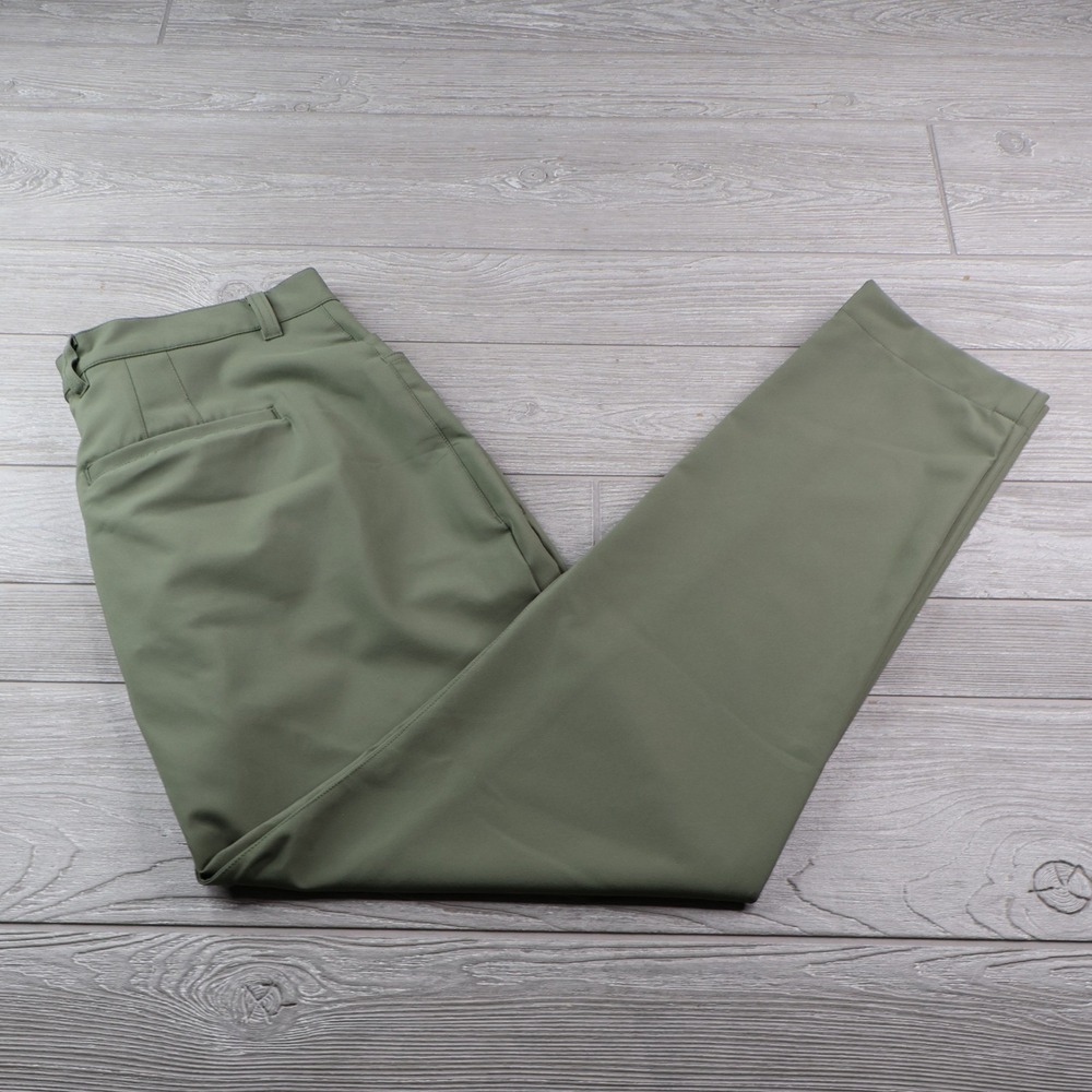 State & Liberty Athletic Fit Stretch Tech Pants Men's 38x32 Olive